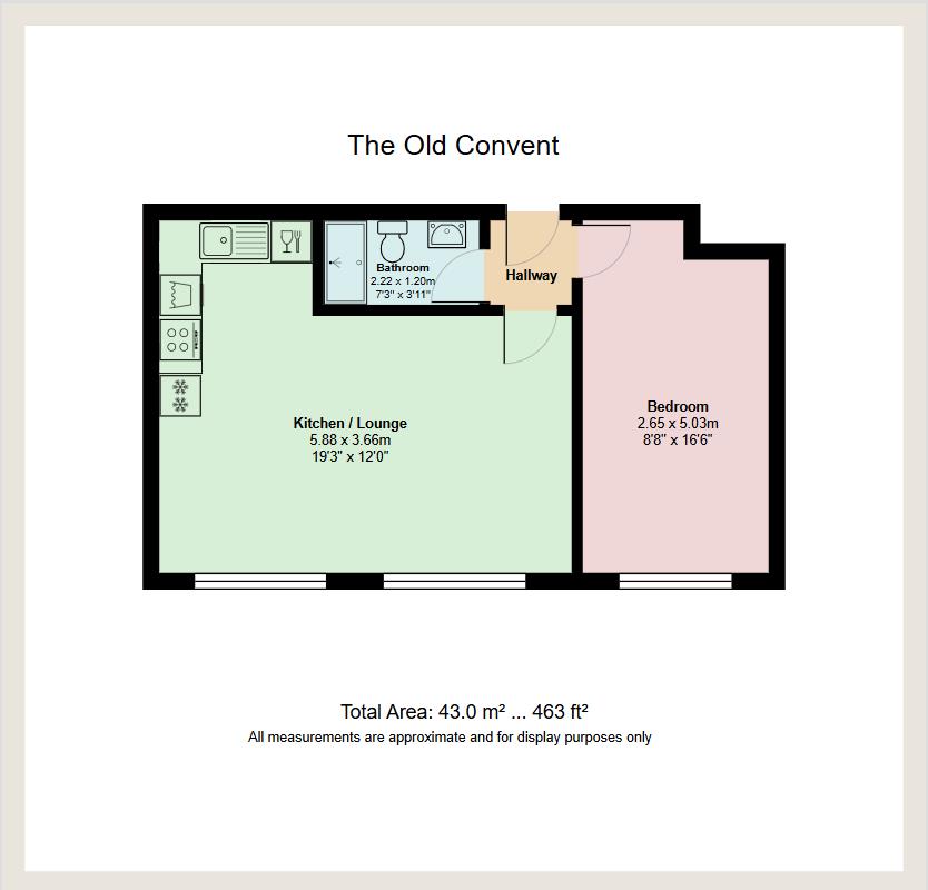 Floorplan for The Walk, Roath